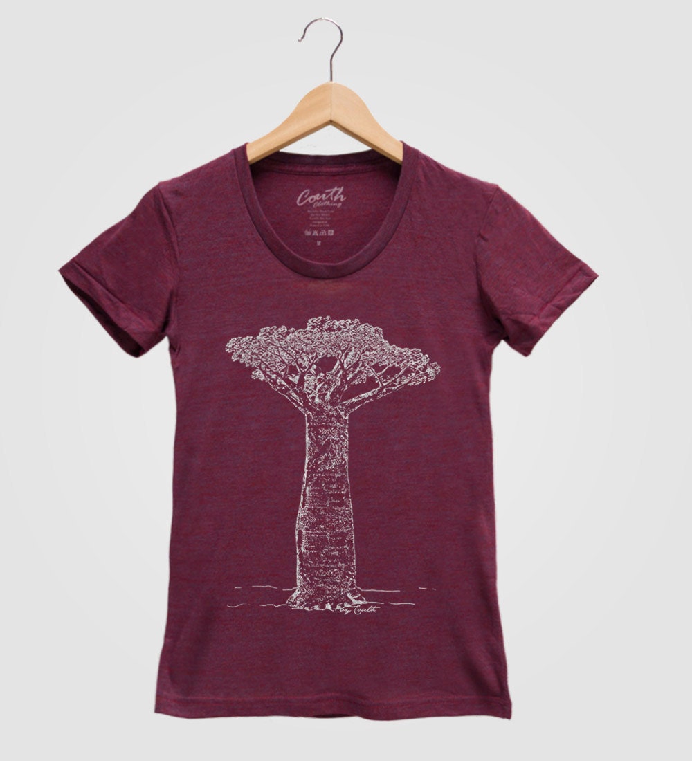 Baobab Shirt Screen Print Tri-Blend Short Sleeve Tshirt Available S, M, L, Xl