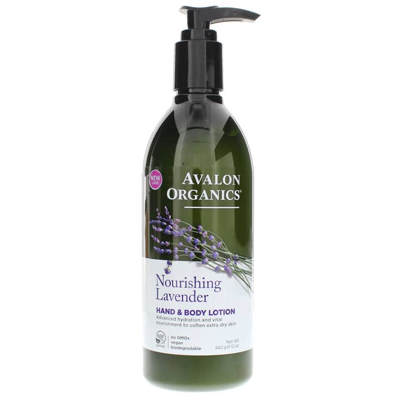 Avalon Organics Hand & Body Lotion Lavender 12 Oz