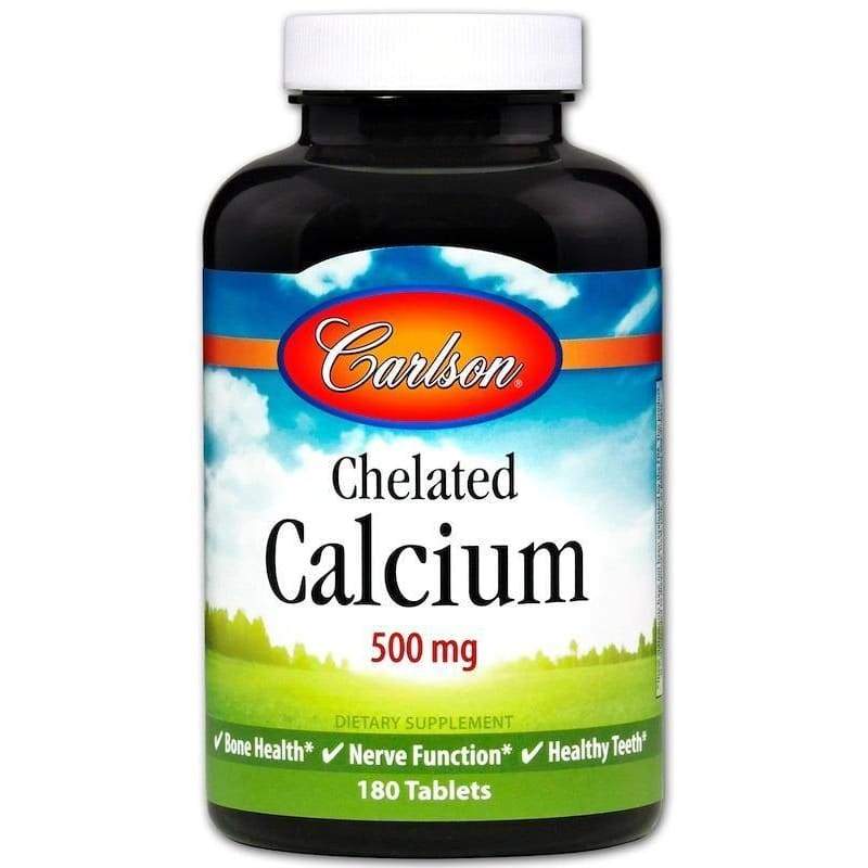 Chelated Calcium, 500mg - 180 tablets
