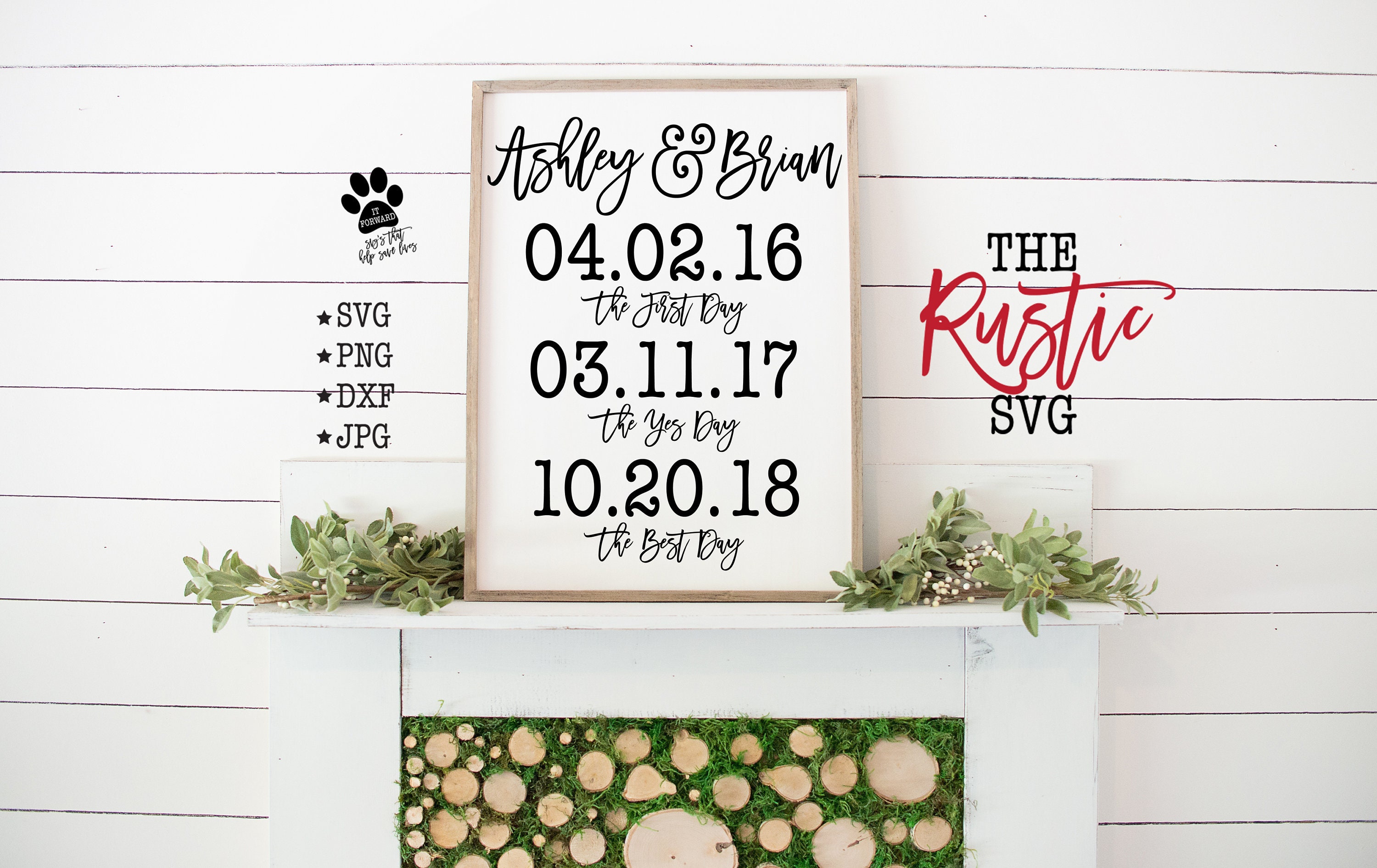 The First Day, Yes Best Printable Wedding Sign, Anniversary Svg, Gift, Svg, Cricut, Silhouette, 002