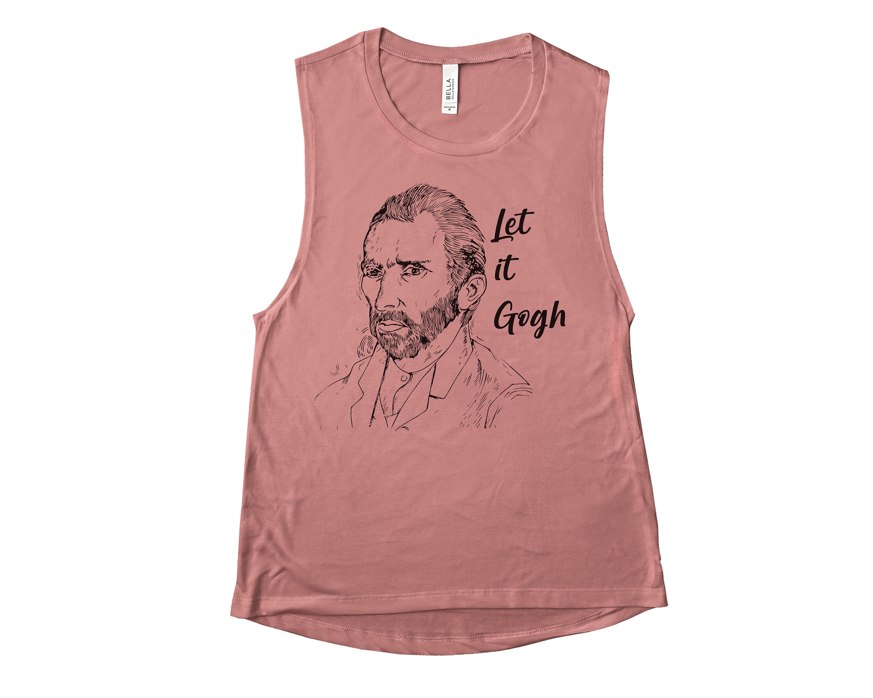 Let It Gogh Womens Tank - Art Painting Tshirt Gift Tee