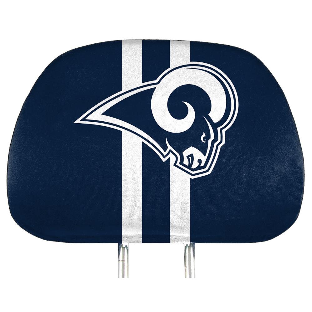 FANMATS NFL- Los Angeles Rams 2 Piece Color Head Rest Cover Set in Blue | 62029