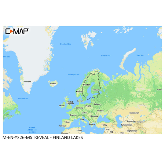 Osta C-MAP Reveal Suomen järvet ja rannikko Y326 karttakortti netistä