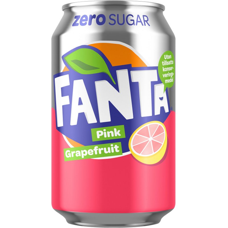 Fanta "Pink Grapefruit Zero" 33cl - 44% rabatt