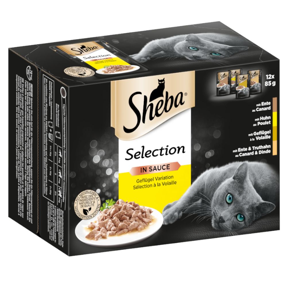 Sheba Pouches Select Slices 48 x 85g - Fish Collection in Gravy