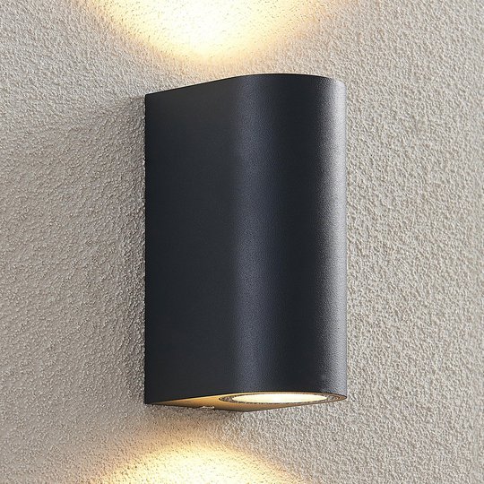 ELC Fijona -LED-ulkoseinälamppu, pyöreä, 15 cm