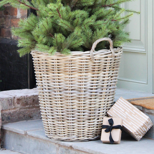 Buy Extra Large Zinc Lined Rattan Planter Online