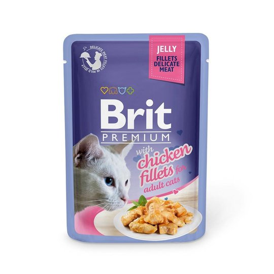 Brit Premium Pouches Fillets in Jelly with Chicken