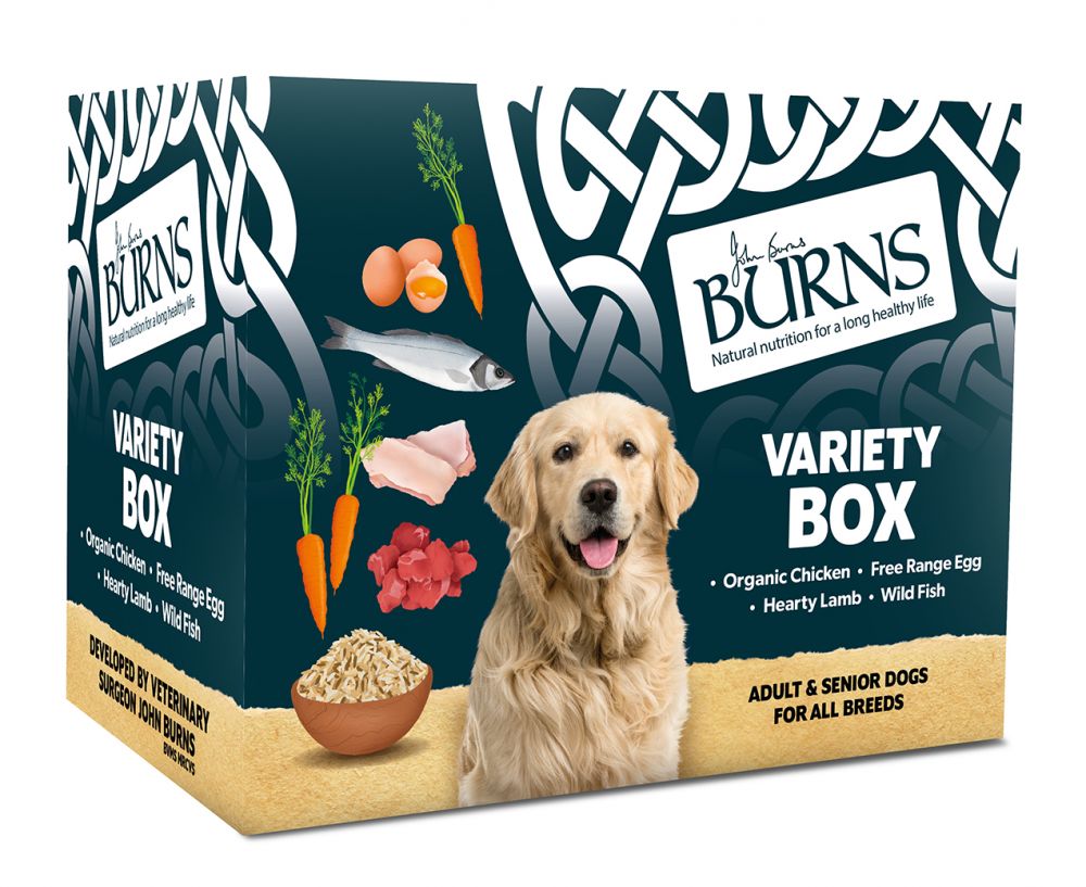 Burns Variety Box Wet Dog Food 6 x 395g - Saver Pack: 24 x 395g Variety Pack Trays