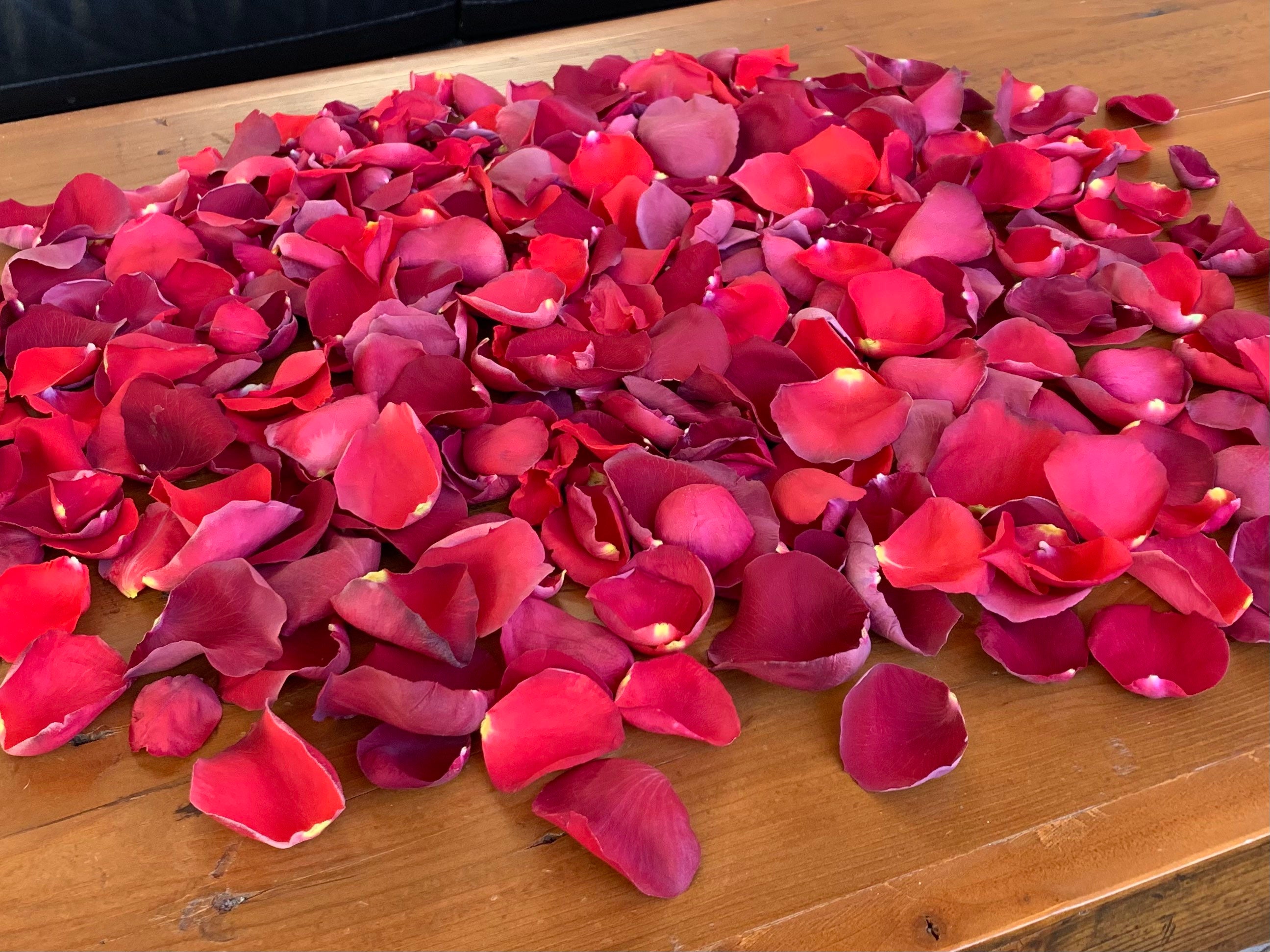 Freeze Dried Rose Petals, Love Blend, 10 Cups Of Real Rose Petals