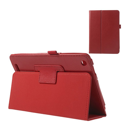 Gaarder Acer Iconia A1-830 Läder Flip Fodral - Röd