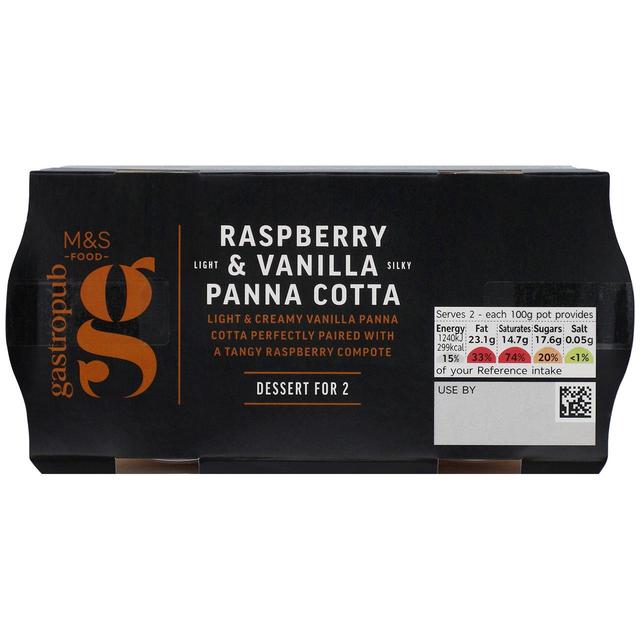 M&S Gastropub Raspberry & Vanilla Panna Cotta