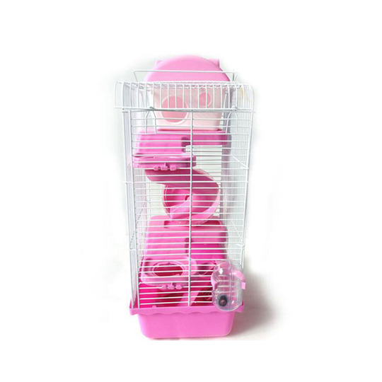 Buy Pink 3 Tiers Storey Hamster Cage Gorgeous Castle Online