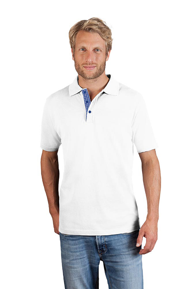 Superior Poloshirt "Graphic" 505AB Herren, Weiß, L