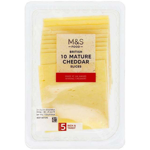 M&S British Mature Cheddar 10 Slices