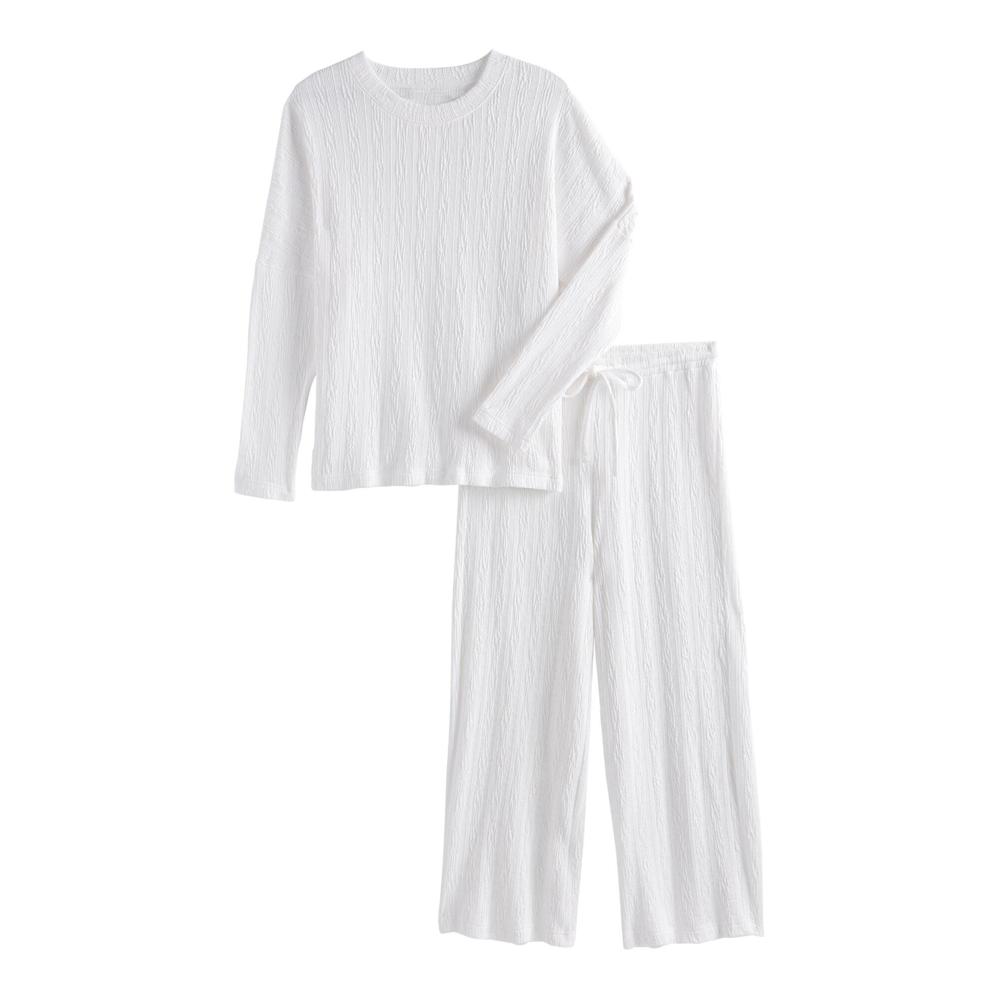White Textured Loungewear Collection by World Market