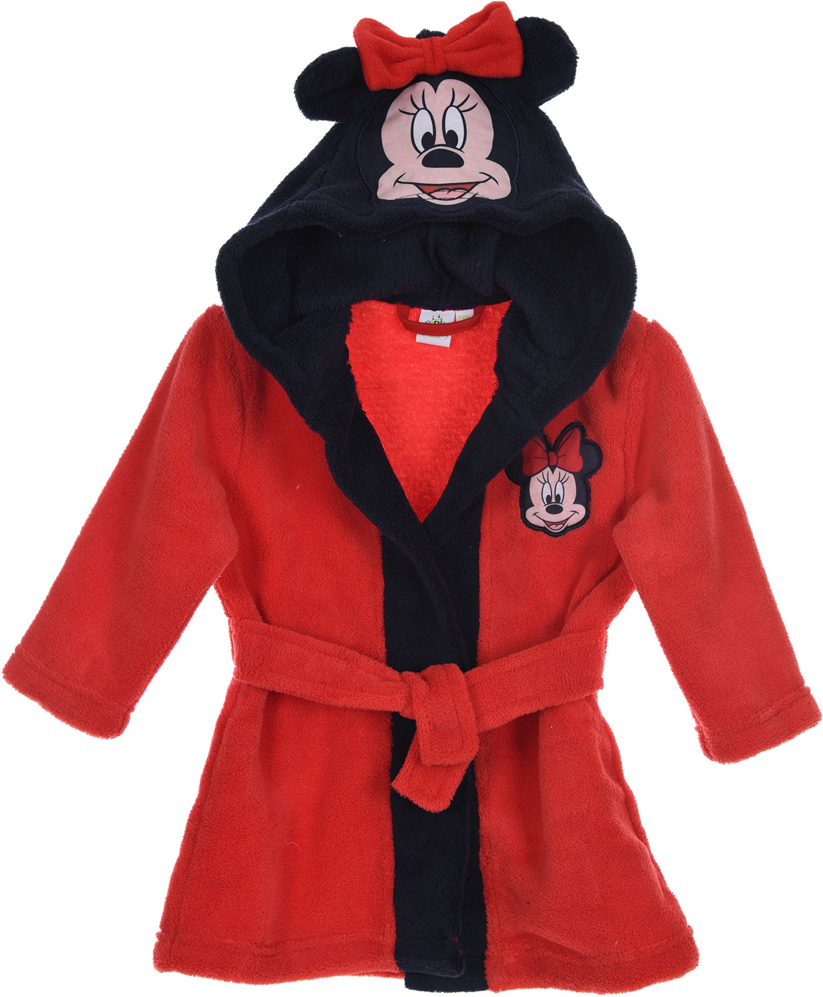 Disney Minnie Maus Bademantel Mit Hausschuhen, Red 9-12 Monate