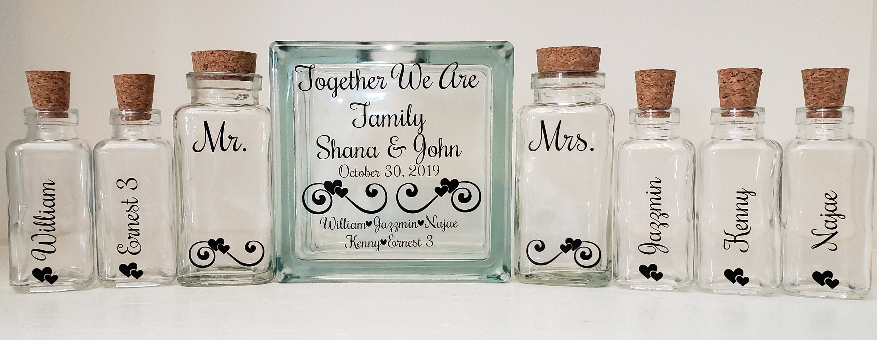 Wedding Unity Sand Ceremony Set Blended Family - Together We Are Marriage Commitment Tpuwus84