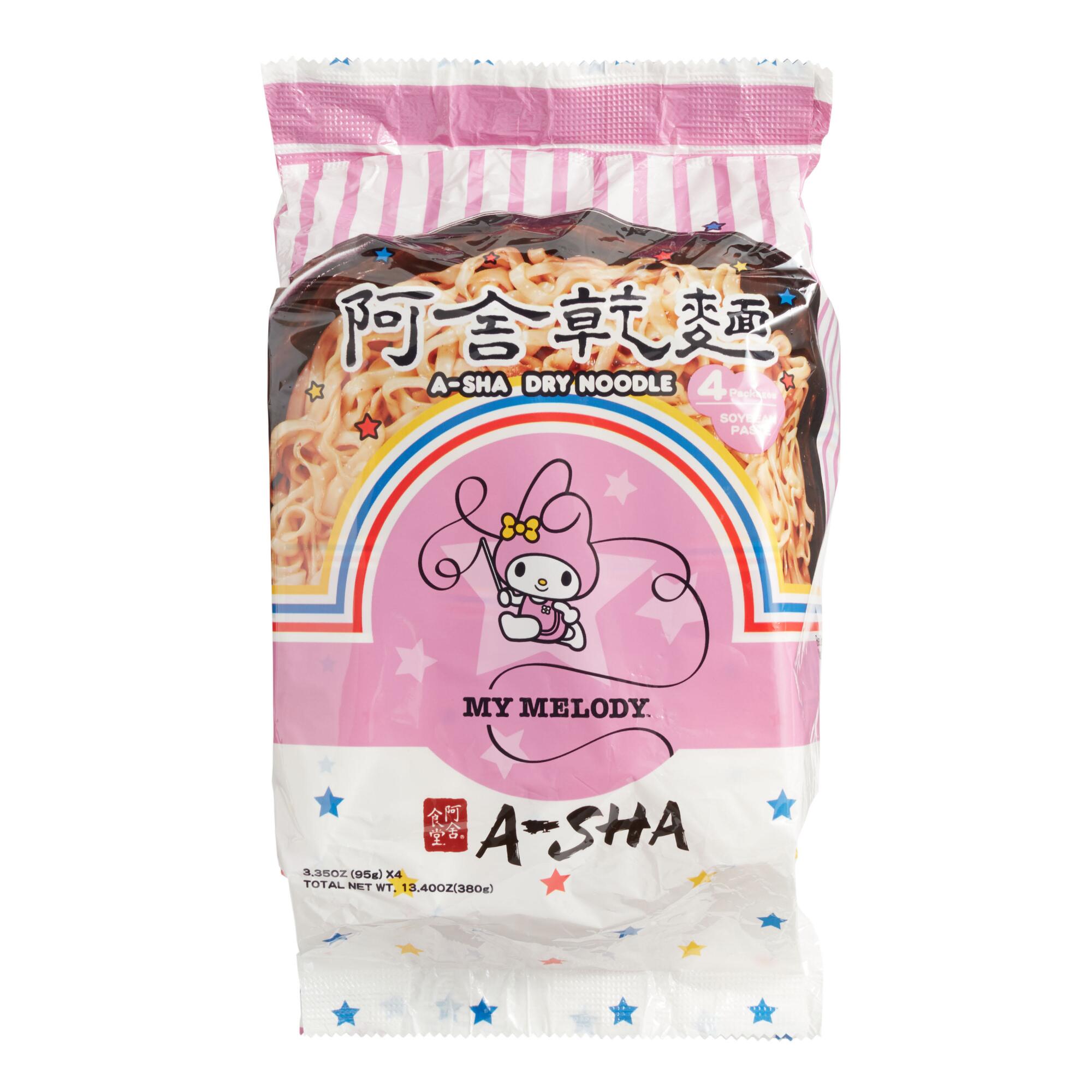 A-Sha My Melody Soybean Paste Ramen Noodles 4 Pack by World Market