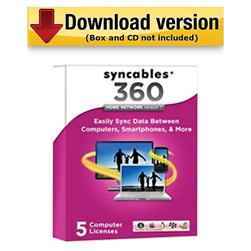 Syncables 360 Home Network Version 7 for Windows (1 - 5 User) [Download]