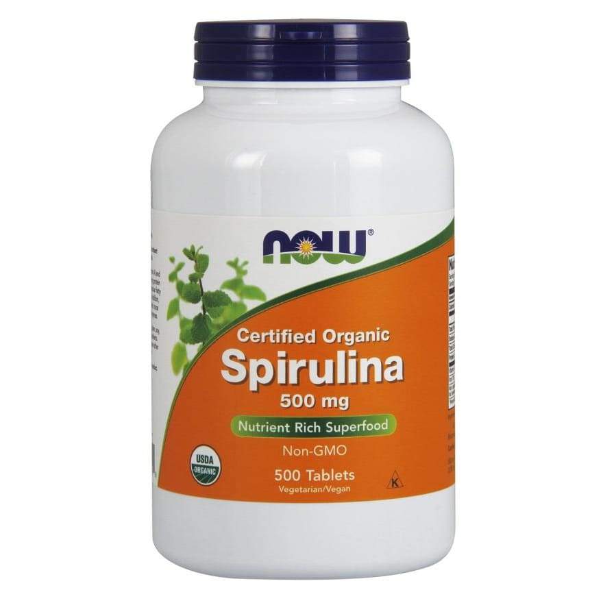 Spirulina Organic, 500mg - 500 tablets