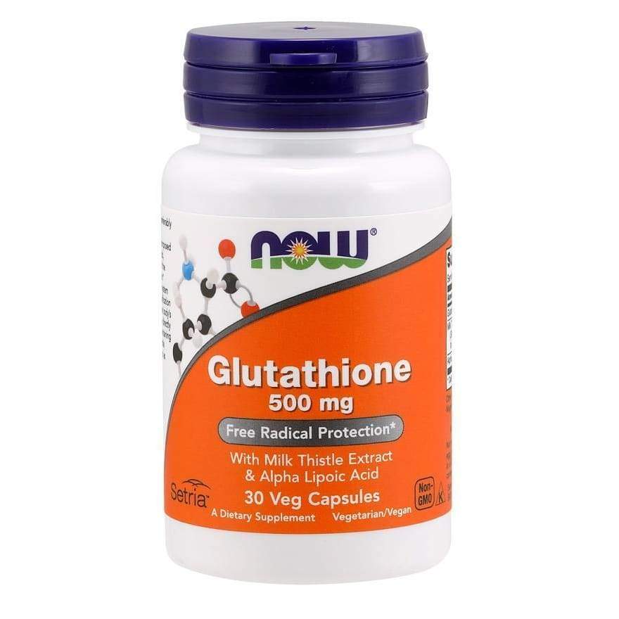 Glutathione with Milk Thistle Extract & Alpha Lipoic Acid, 500mg - 30 vcaps