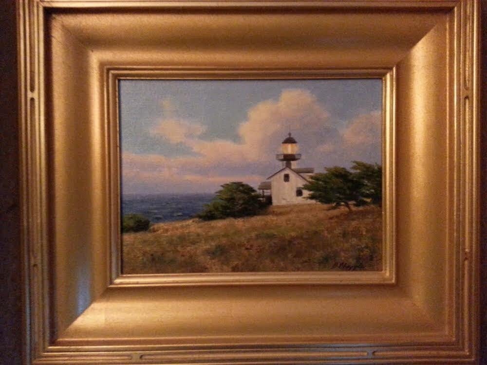 David Chappel Oil Painting Point Pines Light House