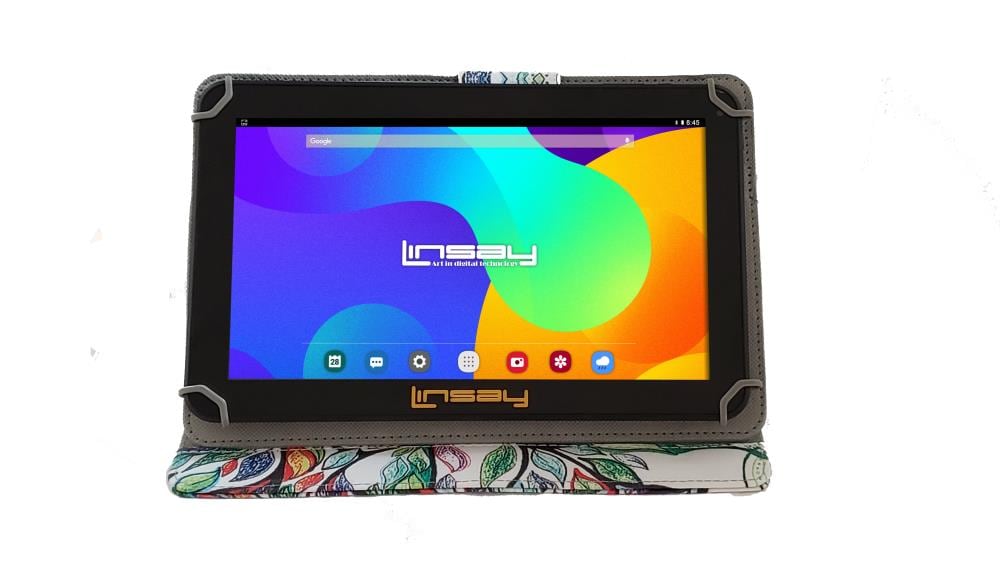 LINSAY 10.1-in Wi-Fi Only Android 10 Tablet with Accessories with Case Included Type Cover Included | F10PCMT