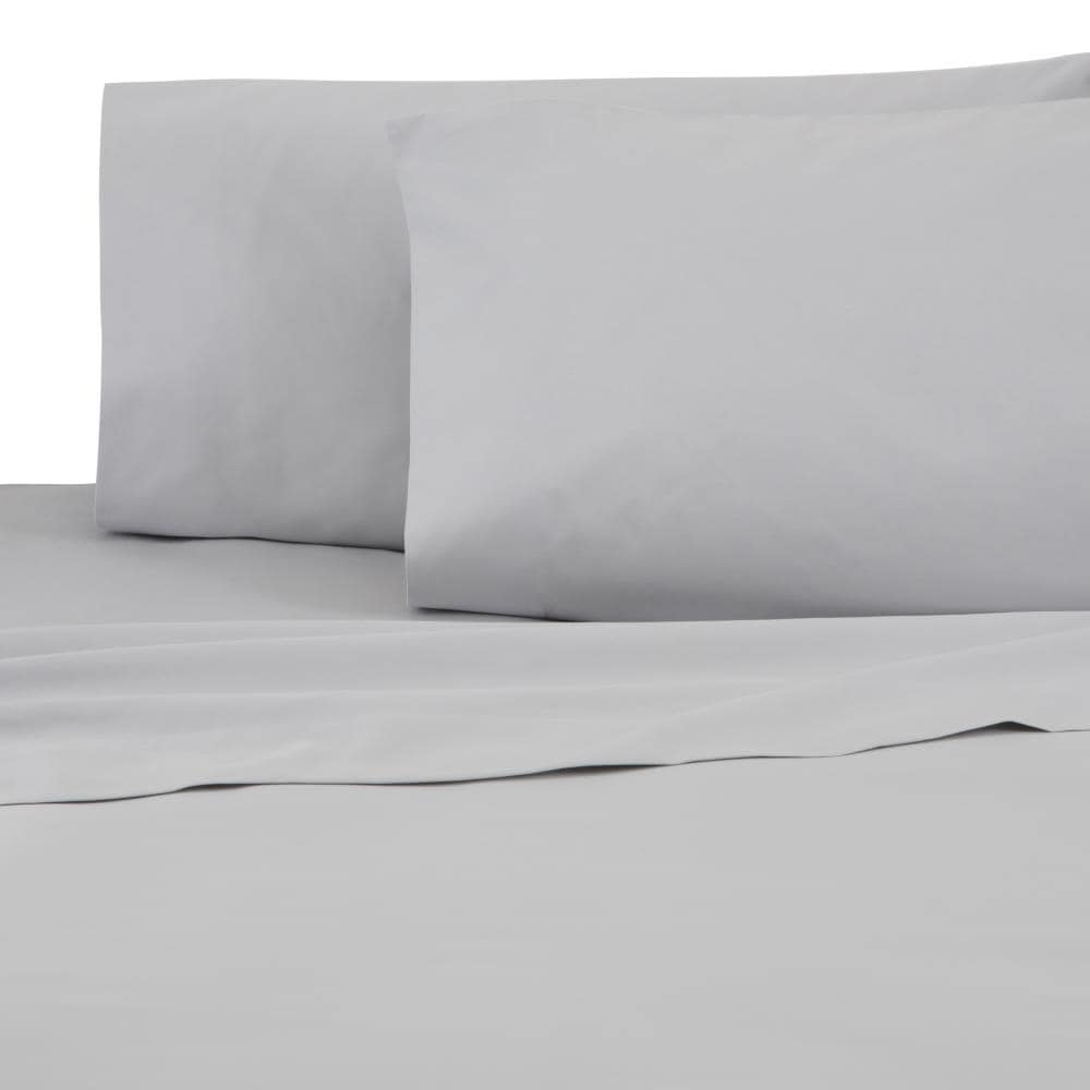 WestPoint Home Atelier Martex percale sheet King Cotton Blend Bed Sheet in Gray | 028828370945