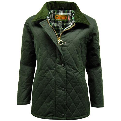Game Technical Apparel Women's Jacket Various Colours Wax Jkt - Olive S