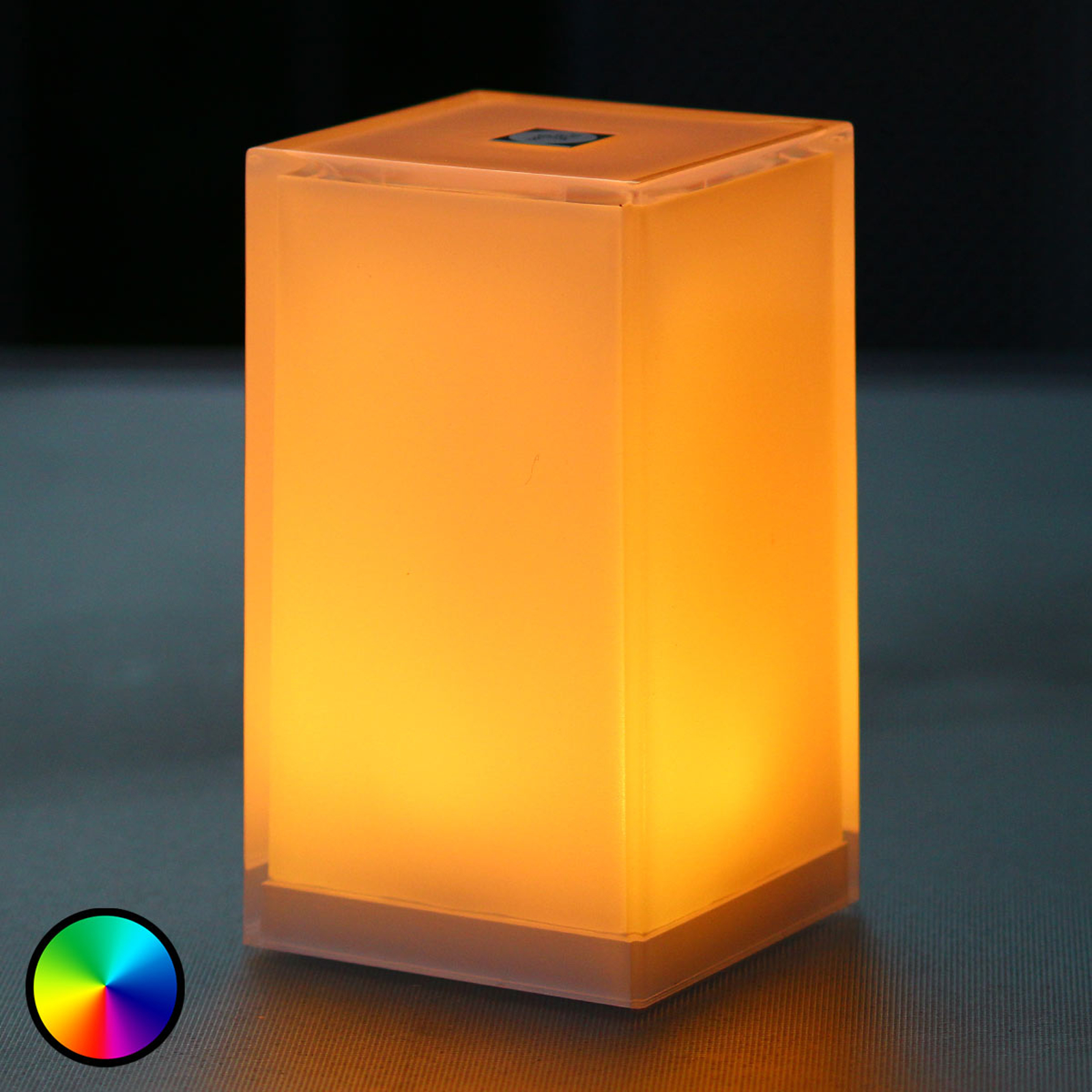 Kannettava pöytälamppu Cub, sovellusohjattava RGBW