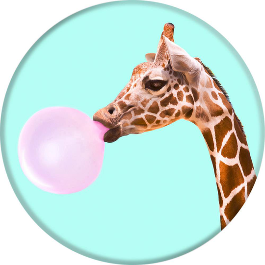 POPSOCKETS Bubblegum Giraffe Stativ för mobiltelefon N/A