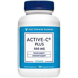 Active-C Plus - Vitamin C for Immune Support with Calcium, Magnesium & Zinc - 500 MG (250 Capsules)