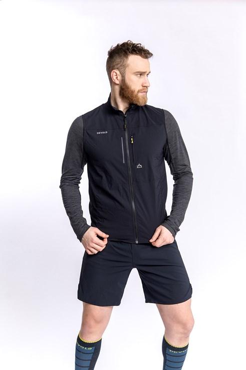 Devold Men's Running Vest - Merino Wool, Caviar / M
