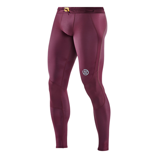 Buy Skins Series-3 Mens Long Tights - Burgundy online