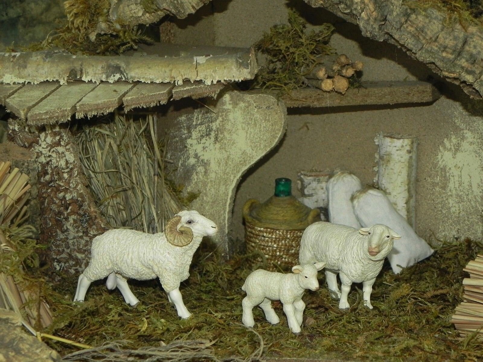 Papo Sheep Figurines Nativity Scene Presepio Figuras Para Nacimiento 2-7/16 H