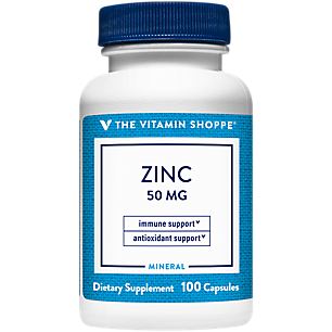 Zinc - Immune & Antioxidant Support - 50 MG Per Serving (100 Capsules)