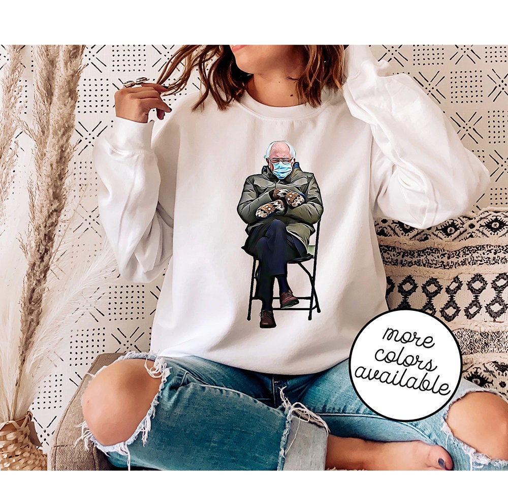 Bernie Sanders Inauguration Sweater - Meme Shirt Funny Sweatshirt Bernie Chair 2021 Inauguration New Administration Unisex