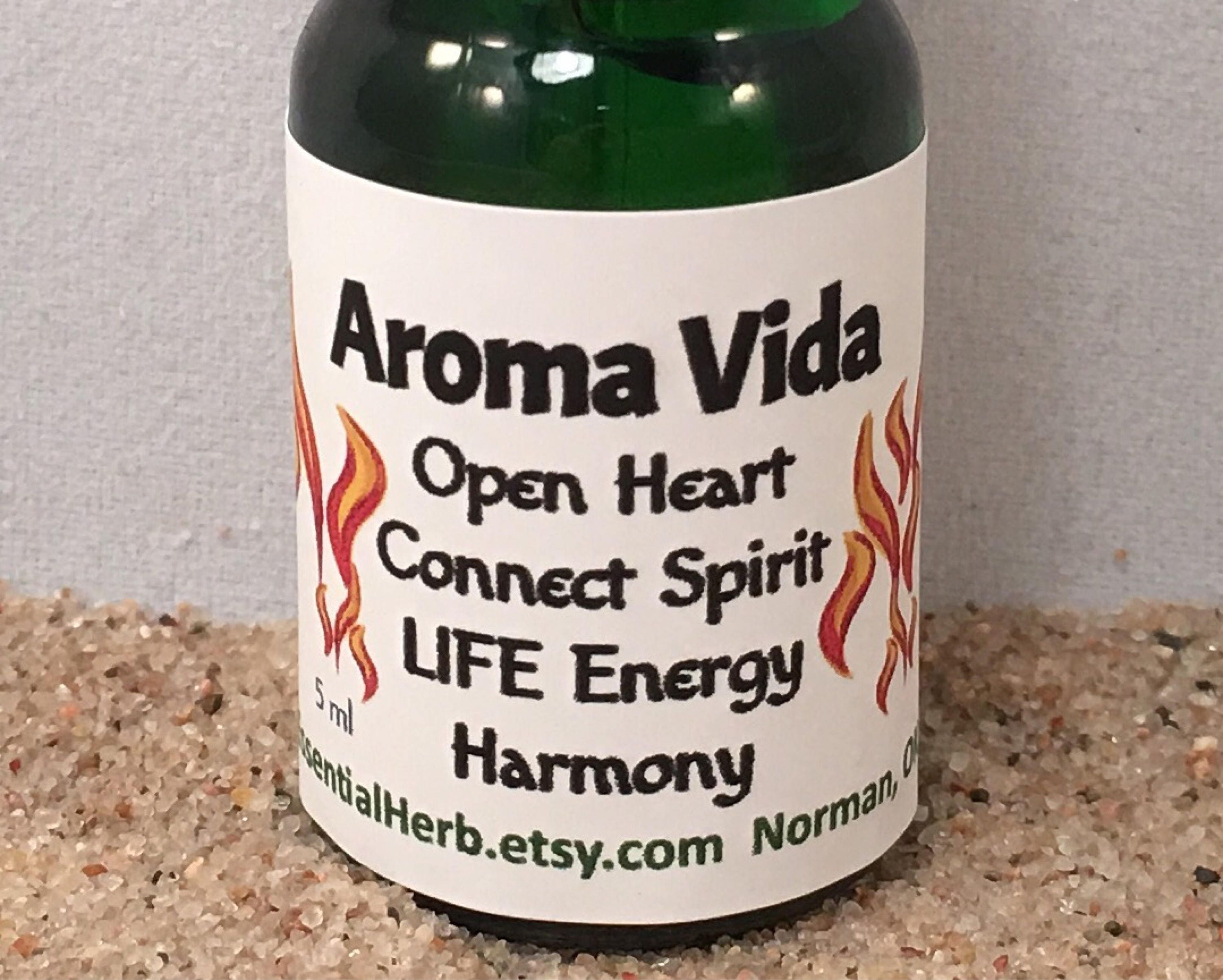 Aroma Vida Essential Oil Blend, Compare Life, Heart Connection, Energy, Chakras, Emotional Balance, Open The Heart, Energize Spirit