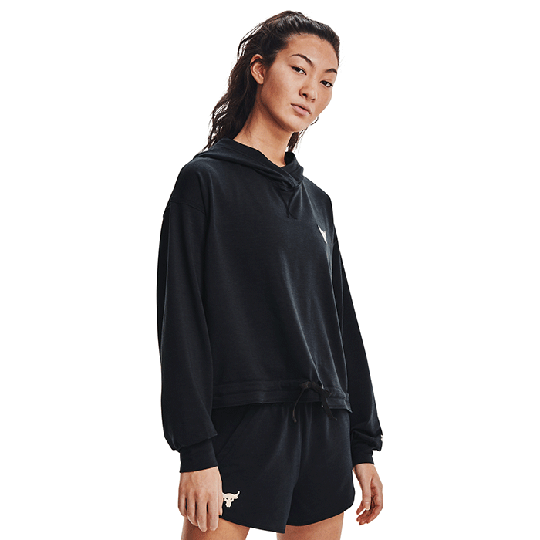 UA Project Rock Terry Pullover, Black