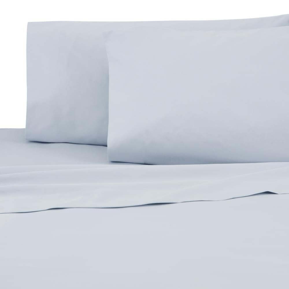 WestPoint Home Sateen sheet King Cotton Blend Bed Sheet in Blue | 028828371010