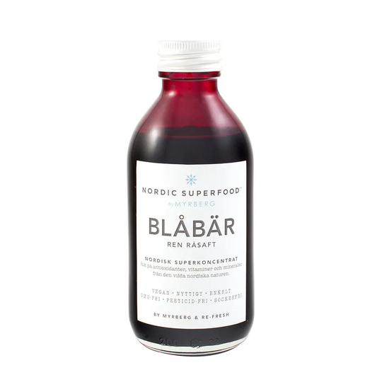 Köp Nordic Superfood Råsaft Blåbär, 195ml