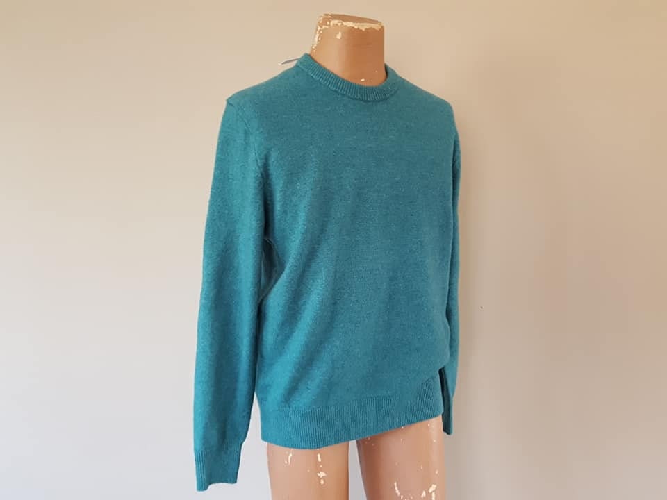 Pullover Xl Gap Seafoam Green Wool Blend Long Sleeve Crew Neck Sweater Never Worn Original Tags Vintage Apparel
