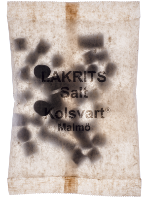 Kolsvart Lakrits - Salt 120g