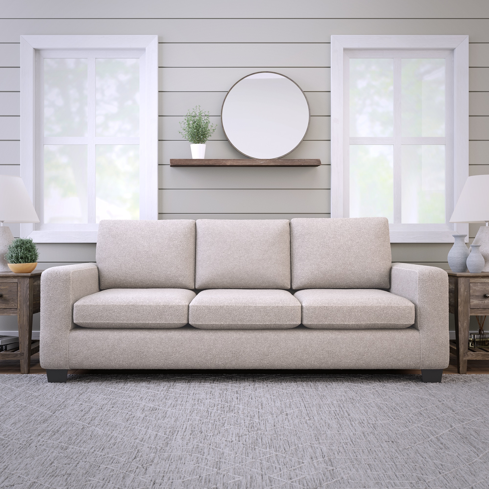 Brookside Shay Modern Light Brown Polyester/Blend Sofa | BS0001SOF00LB
