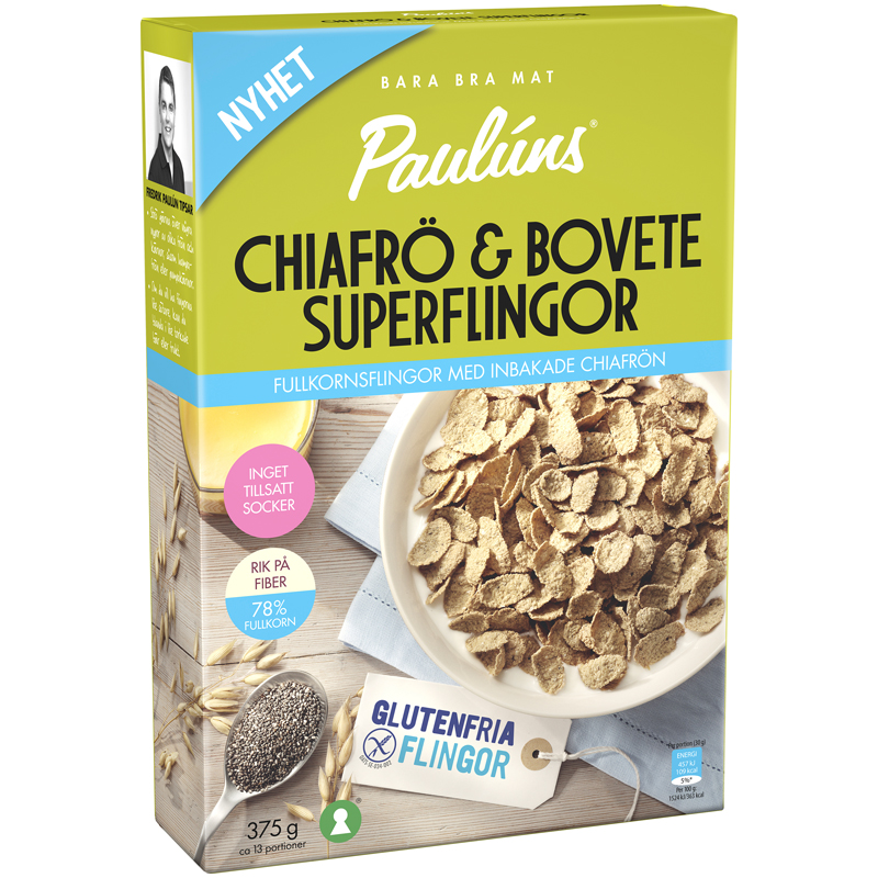 Frukostflingor Chiafrön & Bovete - 32% rabatt