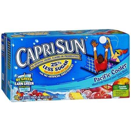 Capri Sun Flavored Juice Drink Blend Fruit - 6.0 oz x 10 pack