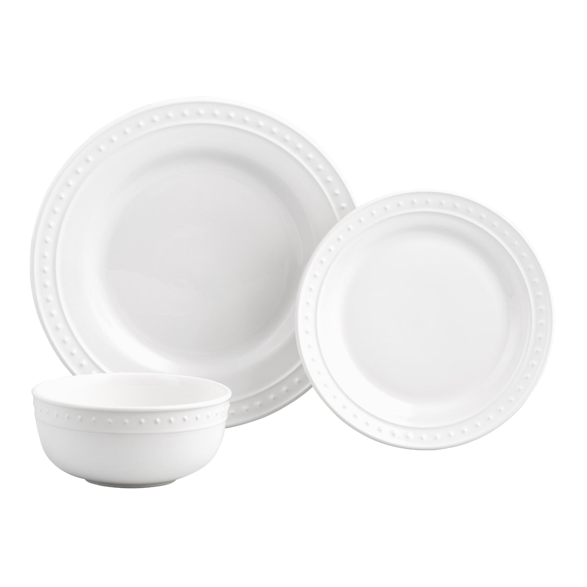 White Nantucket Dinnerware Collection by World Market