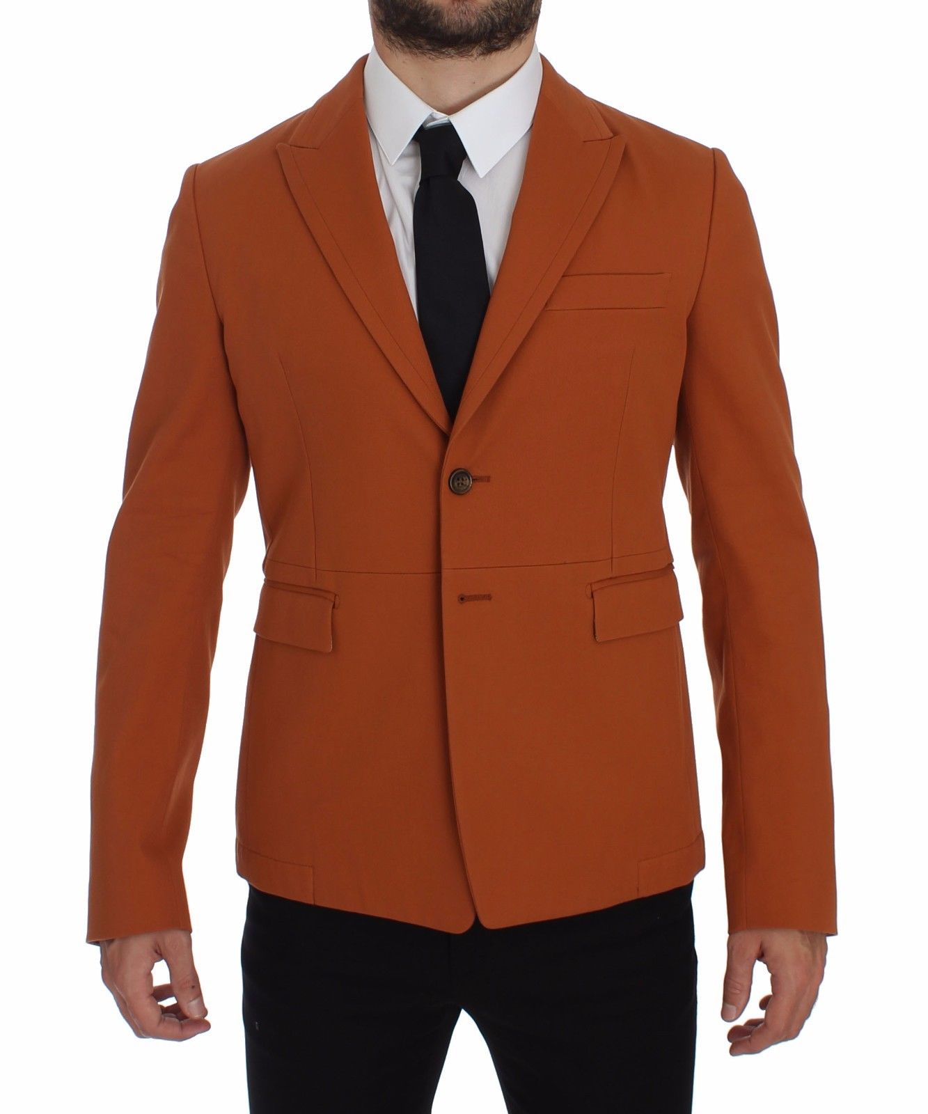 Dolce & Gabbana Men's Cotton Stretch Blazer Orange GTT10104 - IT54 | XL