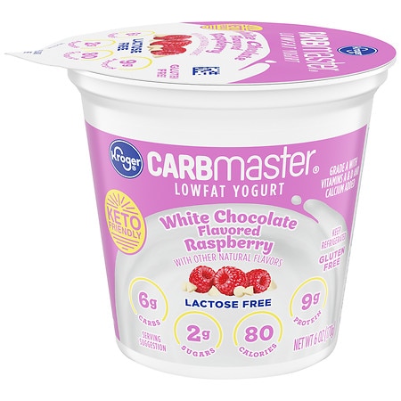 Kroger CarbMaster White Chocolate Raspberry Flavored Cultured Dairy Blend - 6.0 oz